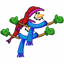 Ice Man Embroidery Design 1